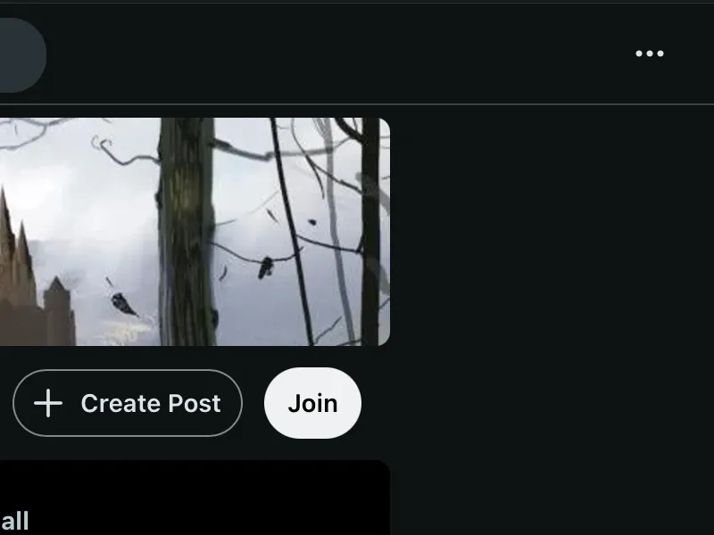 La misma página sin los botones Sign Up ni Log In.